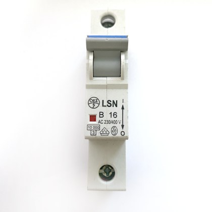LSN OEZ Malmbergs B16 16A 16 Amp MCB Circuit Breaker Type B